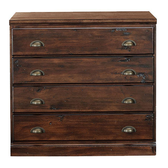 Printer's 2-Drawer Lateral File Cabinet, Tuscan Chestnut