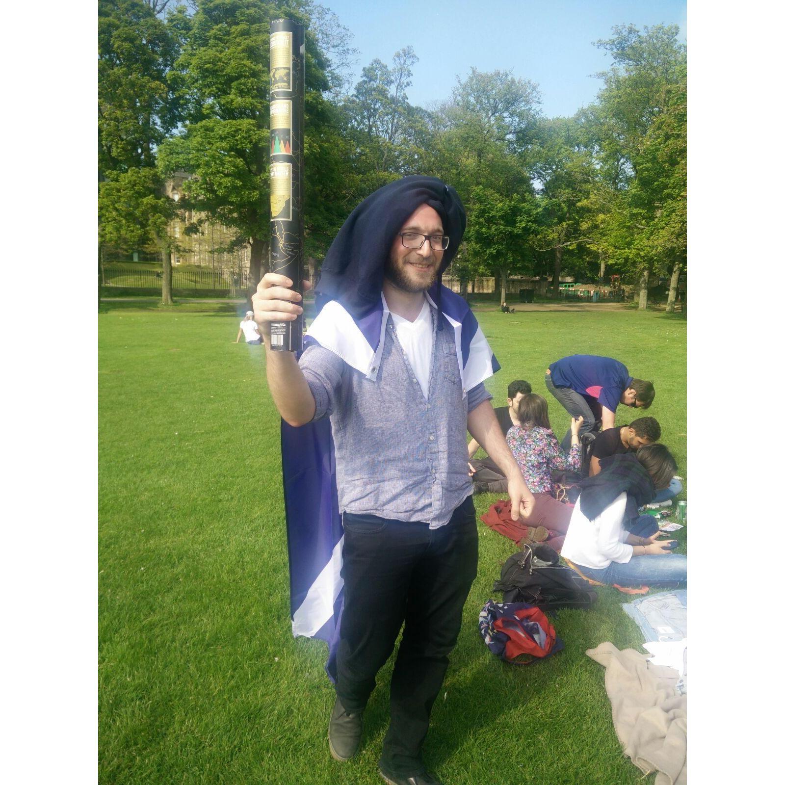 Our officiant, permanent third wheel, in other words Kamber, without whom there shall be no wedding! <3