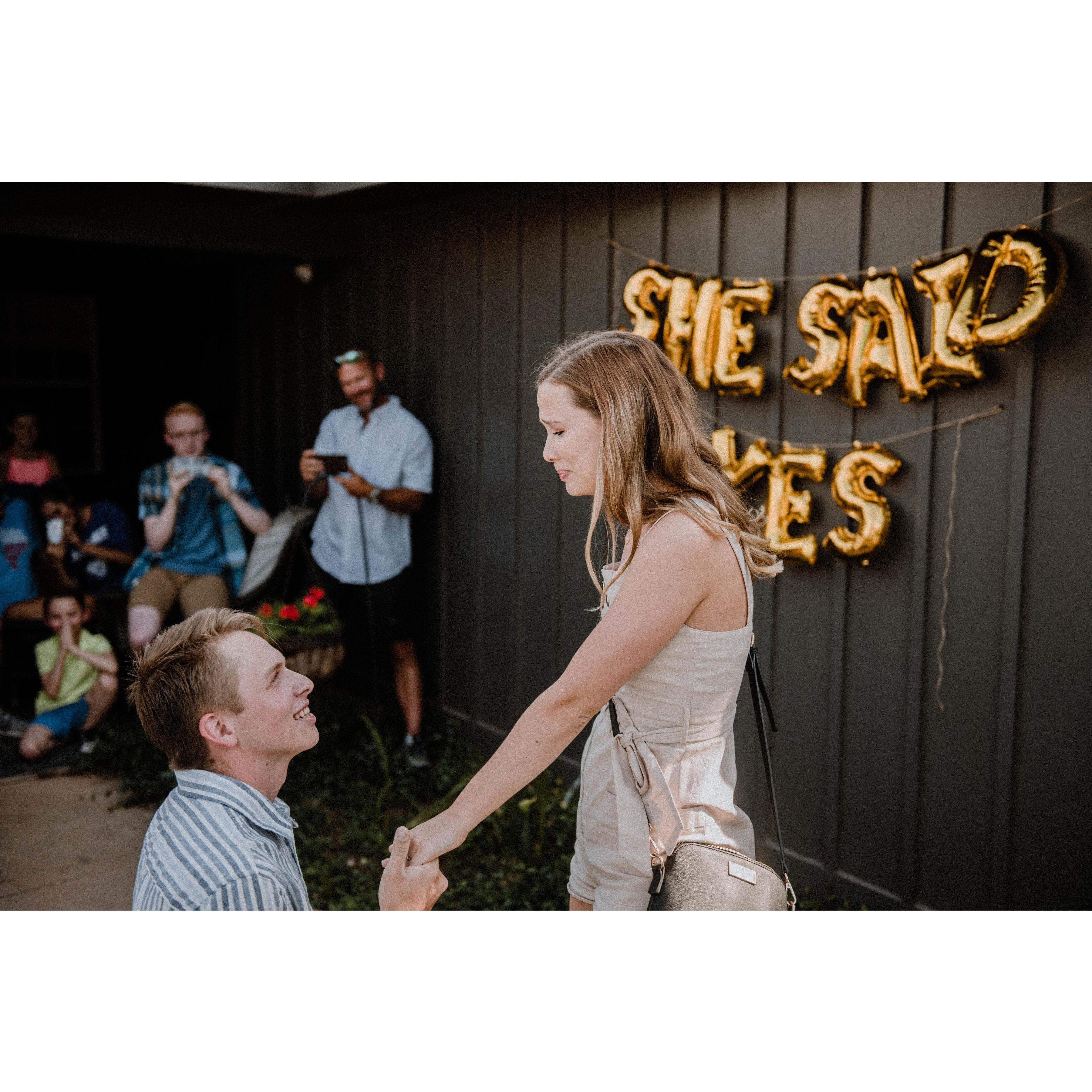 The engagement! The BEST day yet!
