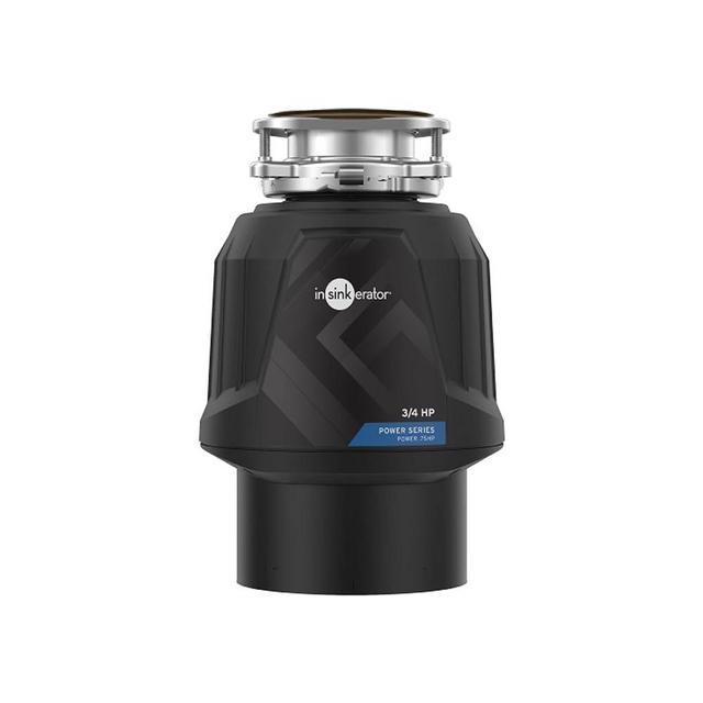 InSinkErator Power .75HP, 3/4 HP Garbage Disposal, Power Series EZ Connect Continuous Feed Food Waste Disposer, Black