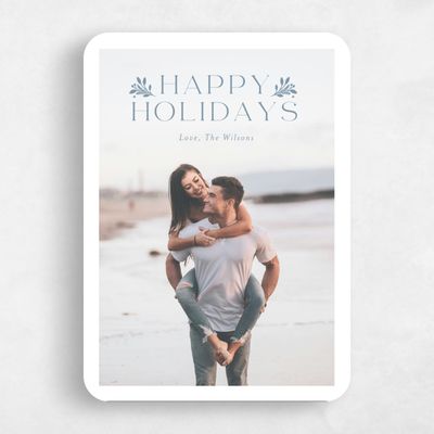 Blue Rounded Holiday Card - Ladd Hill