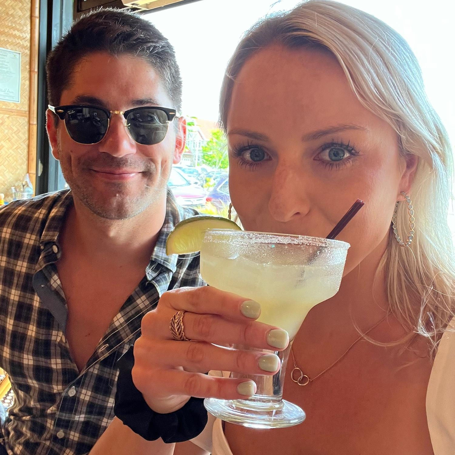 Having some margaritas at Bungalow down the block from our apartment in Long Beach - a regular date night spot for us