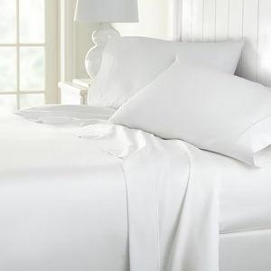 Wrinkle Guard 400TC Cotton Sheet Set - King Cool White