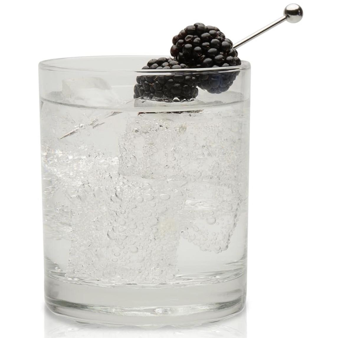 Libbey Chatham Rocks Glasses Set, Unique Glassware Drinking Glasses Set of 8, Ridged Bottom, Dishwasher Safe Glasses for Dinner Parties and More