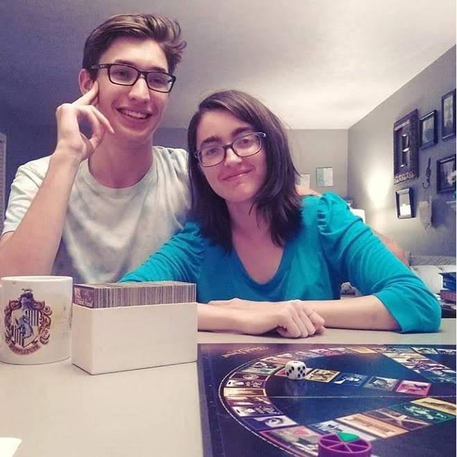 Don't let the smiles fool you... we were being absolutely crushed in Trivial Pursuit
