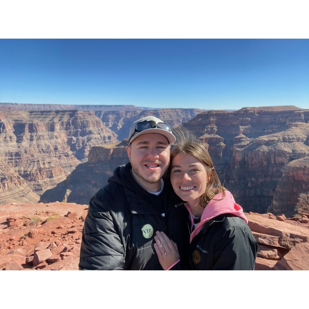 Got engaged at the Grand Canyon!!