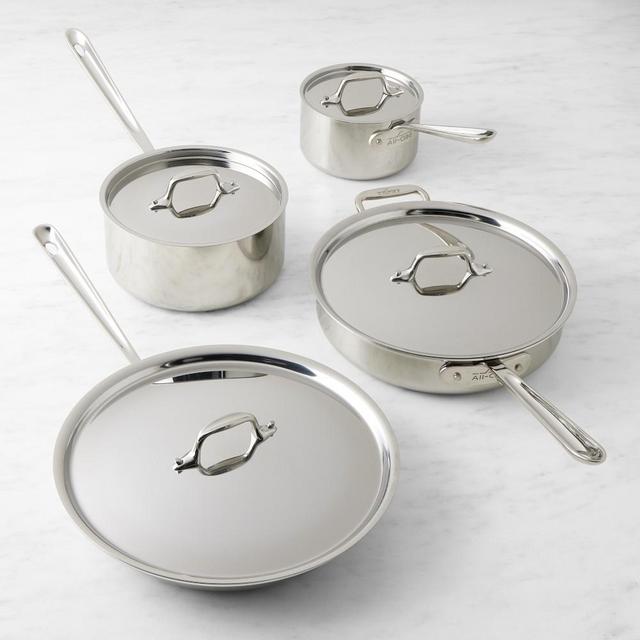 All-Clad D3 Tri-Ply Stainless-Steel 8-Piece Cookware Set