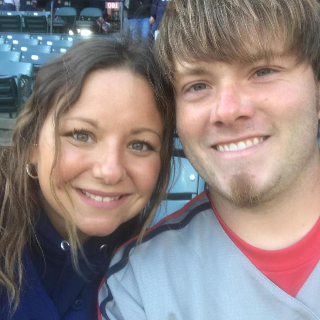 One of our many anniversary trips to watch the Indians play!