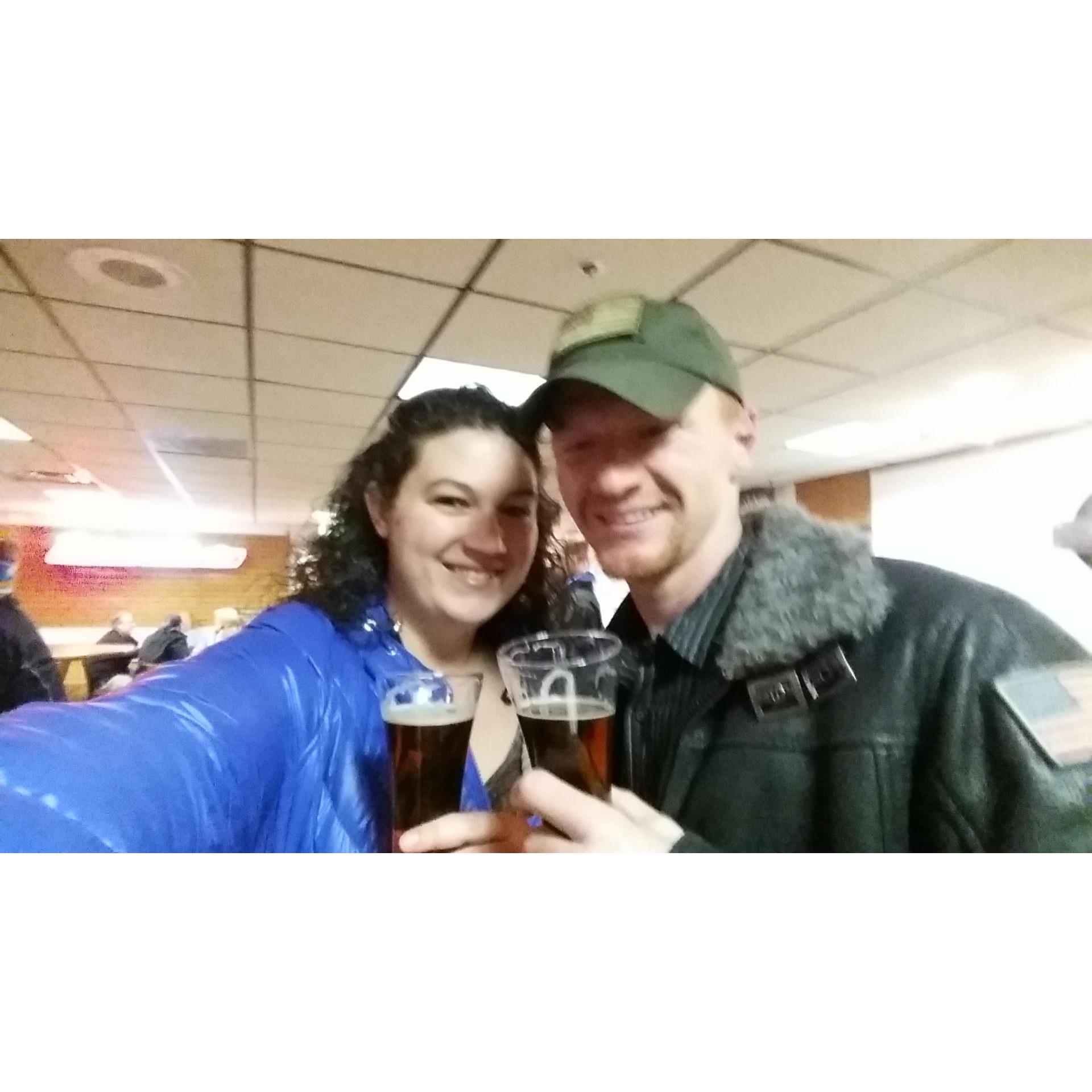 First Brewery tour together... Coors Jan 2016