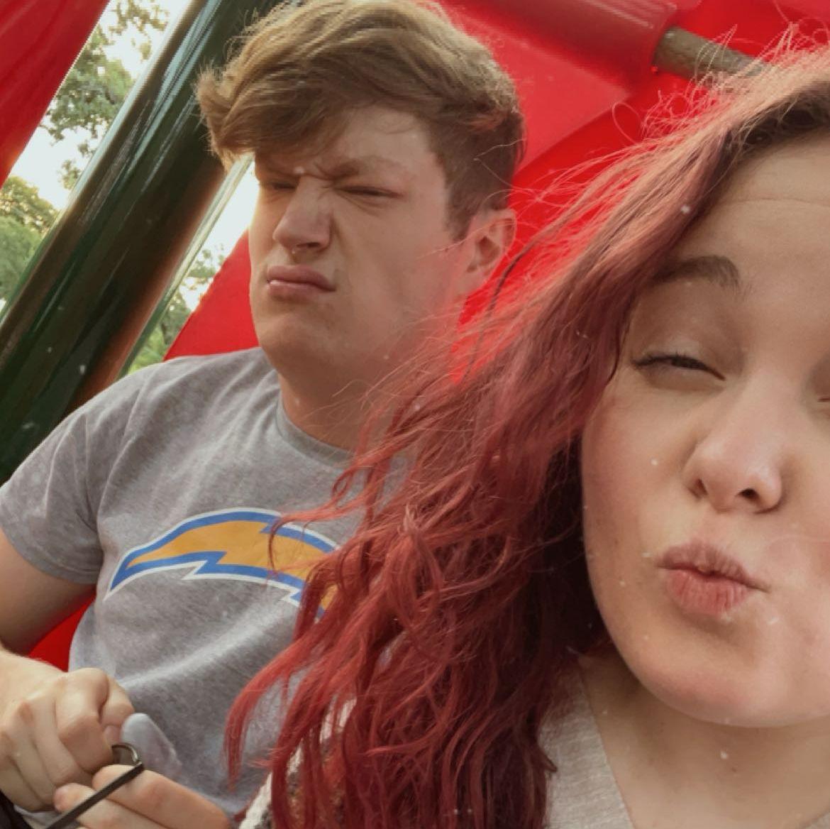 One of our first selfie's together (Trevor didn't want this one included lol)