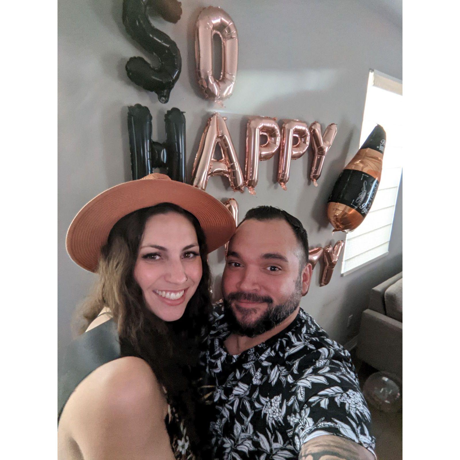 Hours before Ryan popped the question. 2021