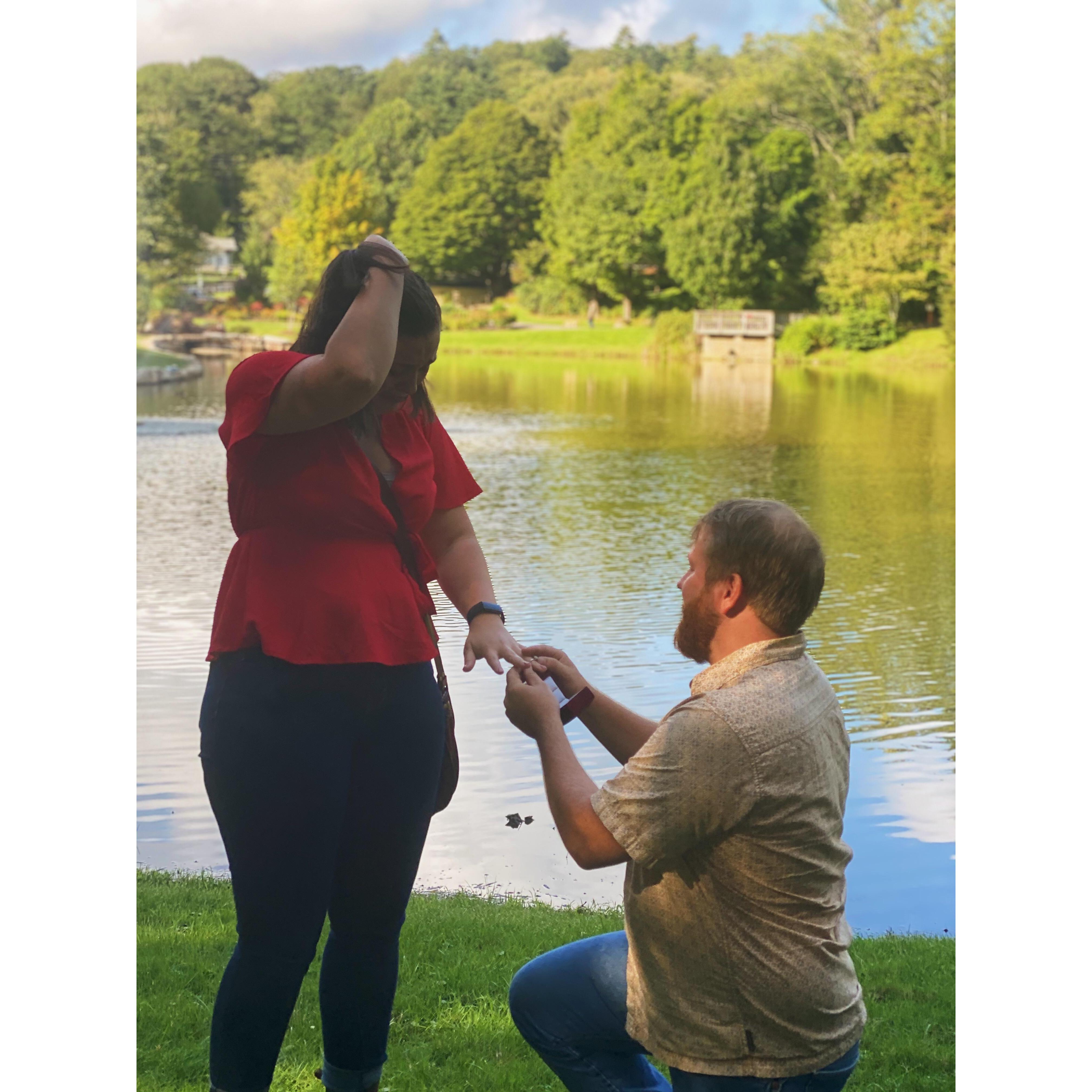 The infamous ugly crying picture when he proposed.