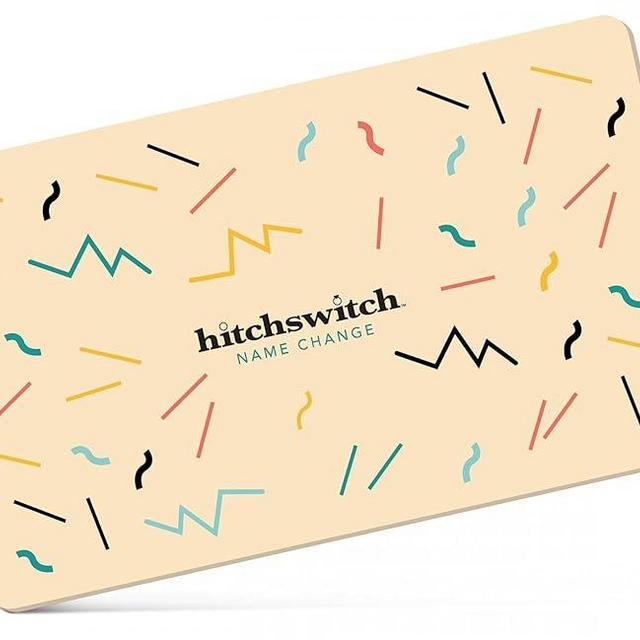 Name Change After Wedding Gift Card - Print at Home HitchSwitch Kit