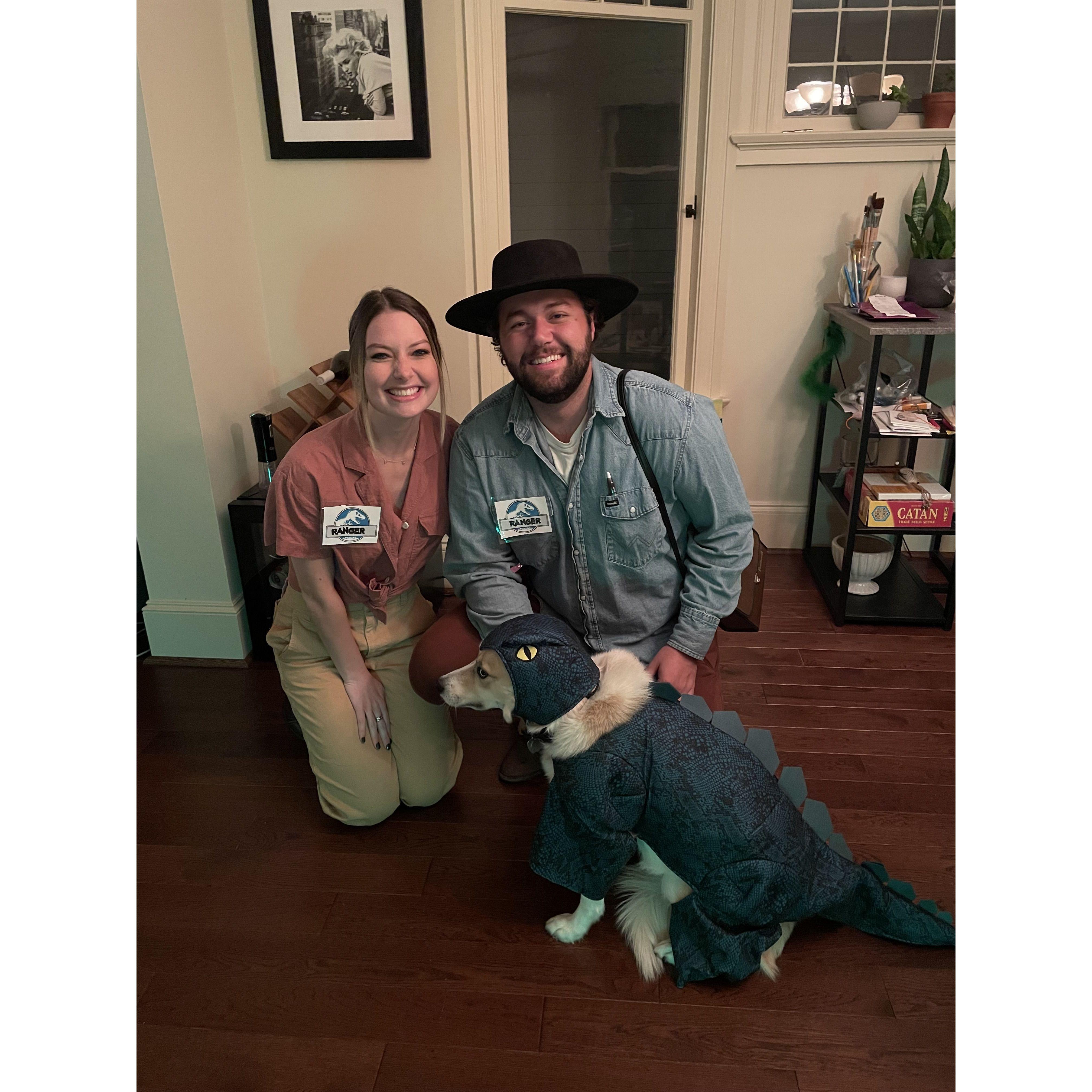 Our first family Halloween. Hydra was as happy as she appears!