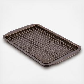 Nonstick Chocolate 2-Piece Cookie Pan Set