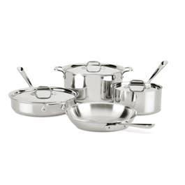 D3 Stainless 3-ply Bonded Cookware, 7 piece Set