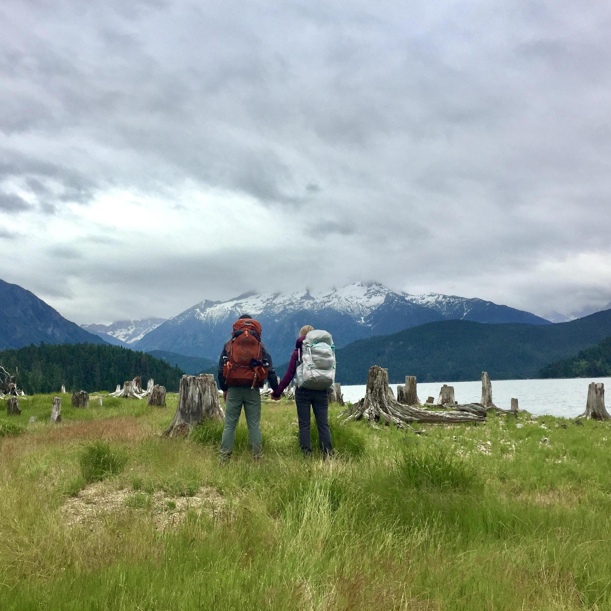 Our first backpacking trip together in the PNW