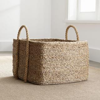 Tyler Square Basket With Rope Handle Low