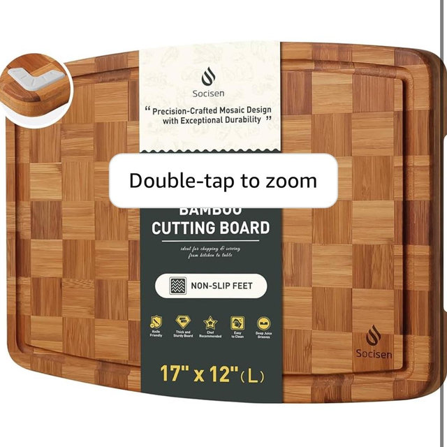 Bamboo Cutting Boards Non Toxic Wood Wooden Cutting Board for Kitchen Non Slip Christmas Xmas Birthday Law Step Stepmom Stepmother Have Everything Good Unique Useful Present