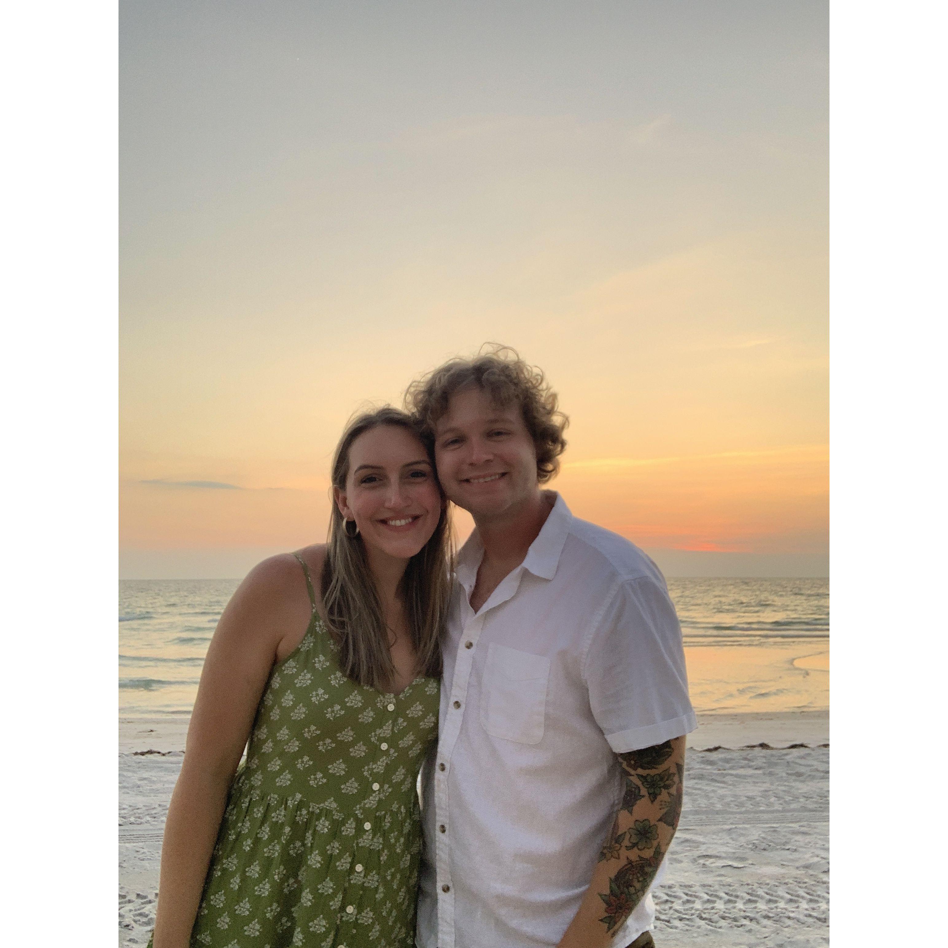 Our second anniversary at Indian Rocks Beach