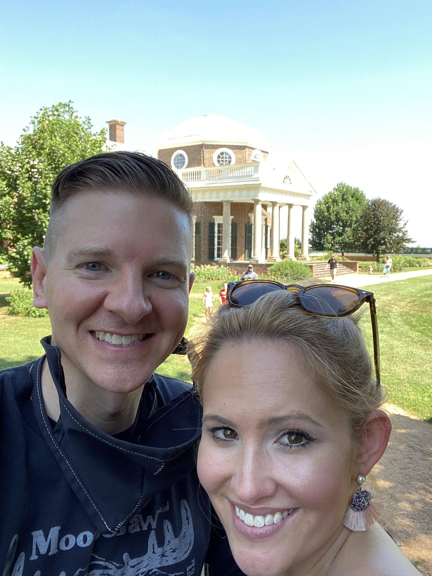 July 18, 2020: Alyssa and John visit Charlottesville and Thomas Jefferson’s Monticello! So very fascinating!