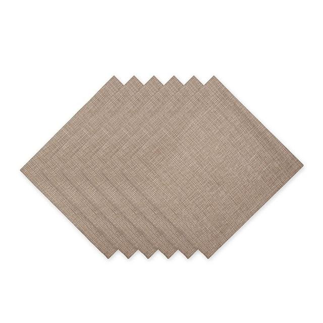 DII Variegated Tabletop Collection, Napkin Set, 20x20, Mushroom, 6 Piece