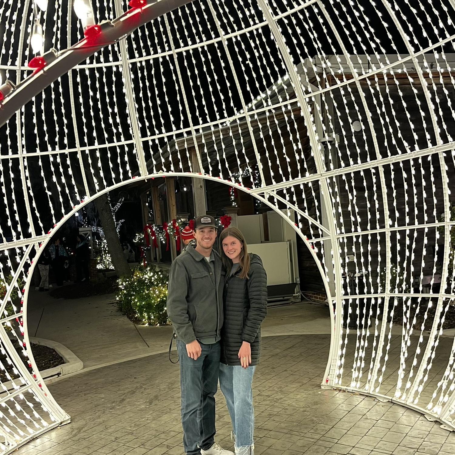 Celebrated Christmas checking out some beautiful lights in Conway, SC!