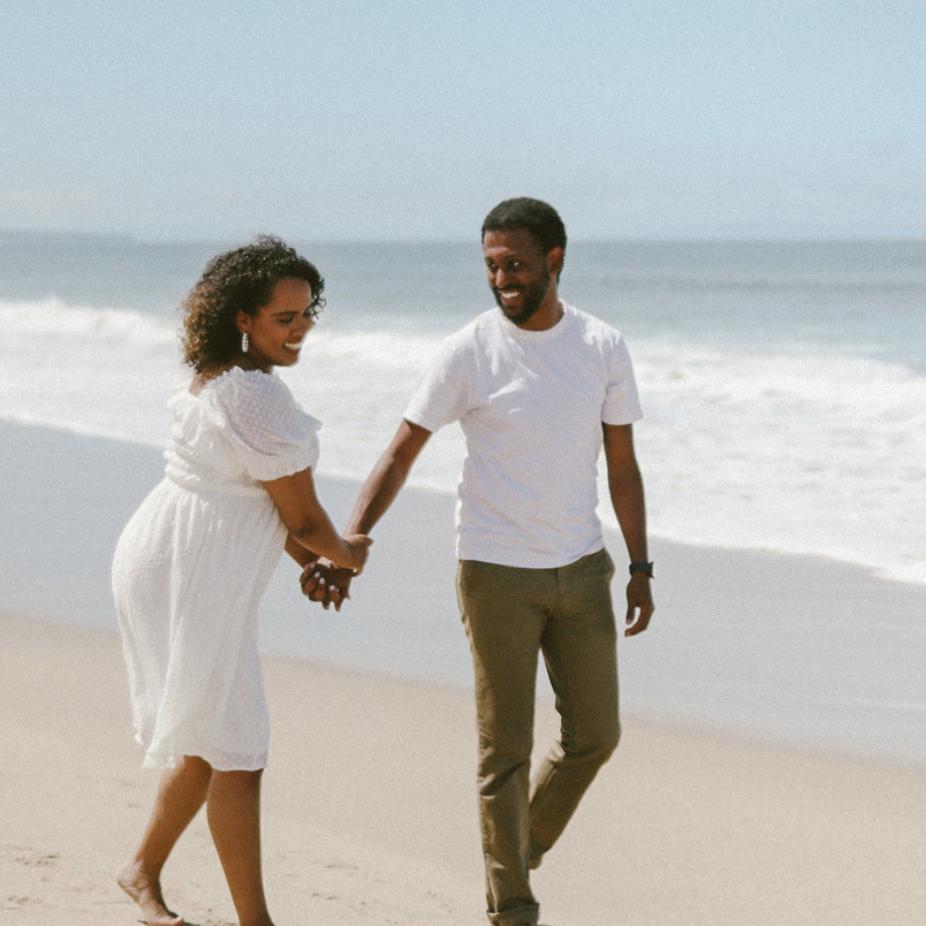 And finally... our engagement picture were taken on the same beach we first met. How special!