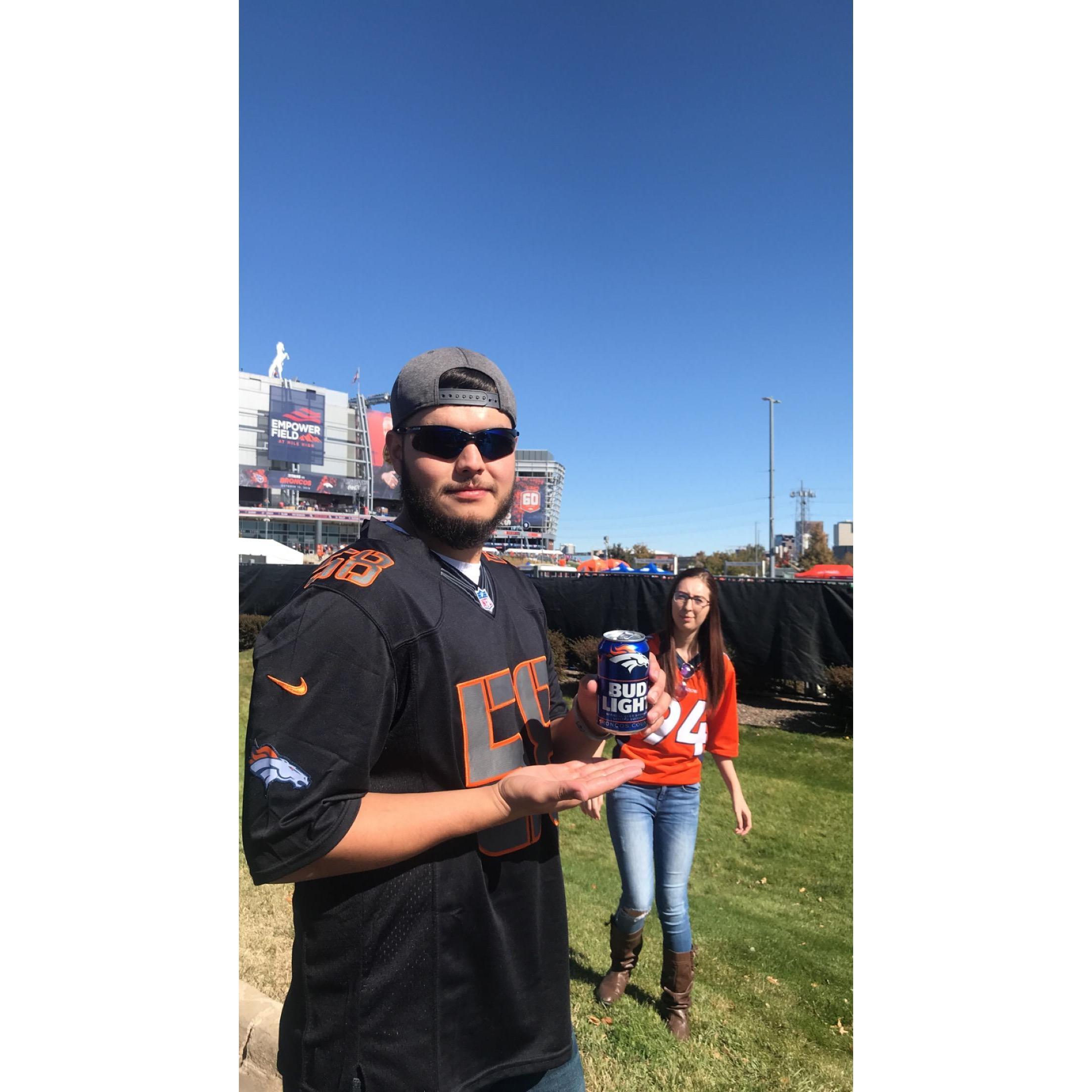 First Broncos game we went to