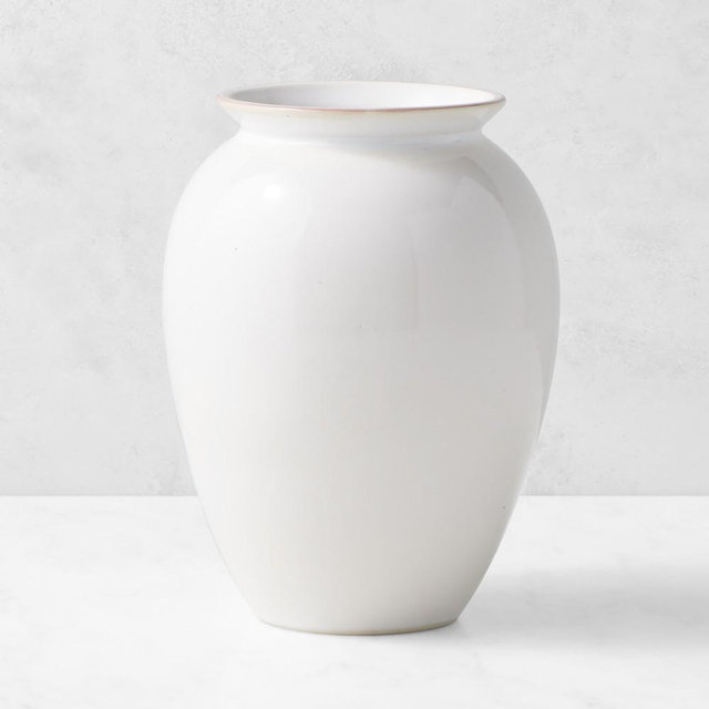 Provençal Large Vase, White