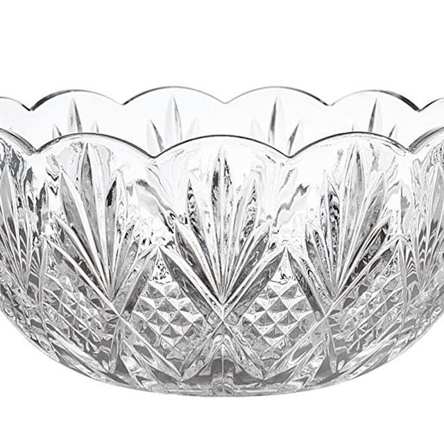 Godinger 8.5" Serving Bowl, Salad Bowl - Dublin Collection, Giftable Packaging
