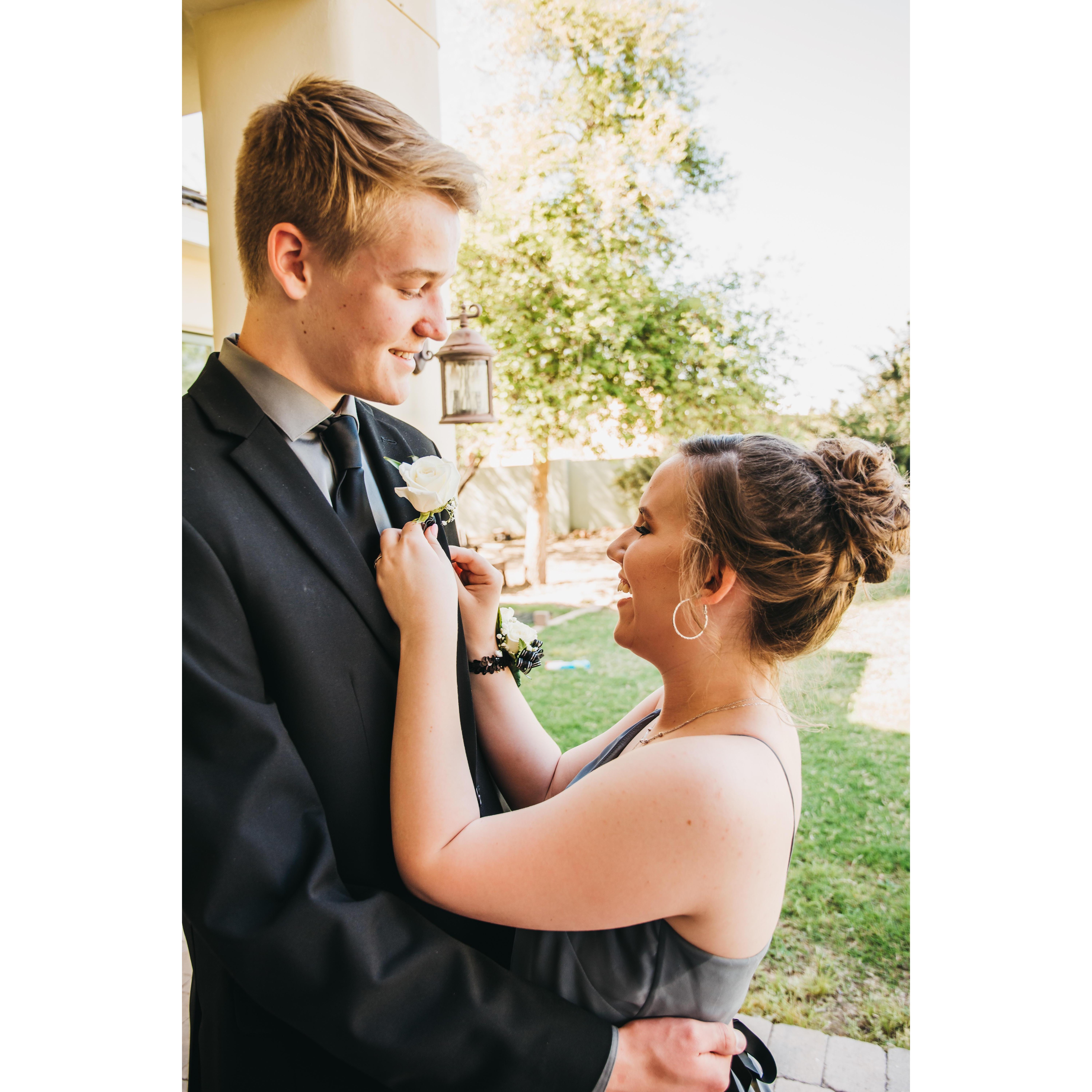 Nick asked Caitlin to Prom and they went together in April 2019