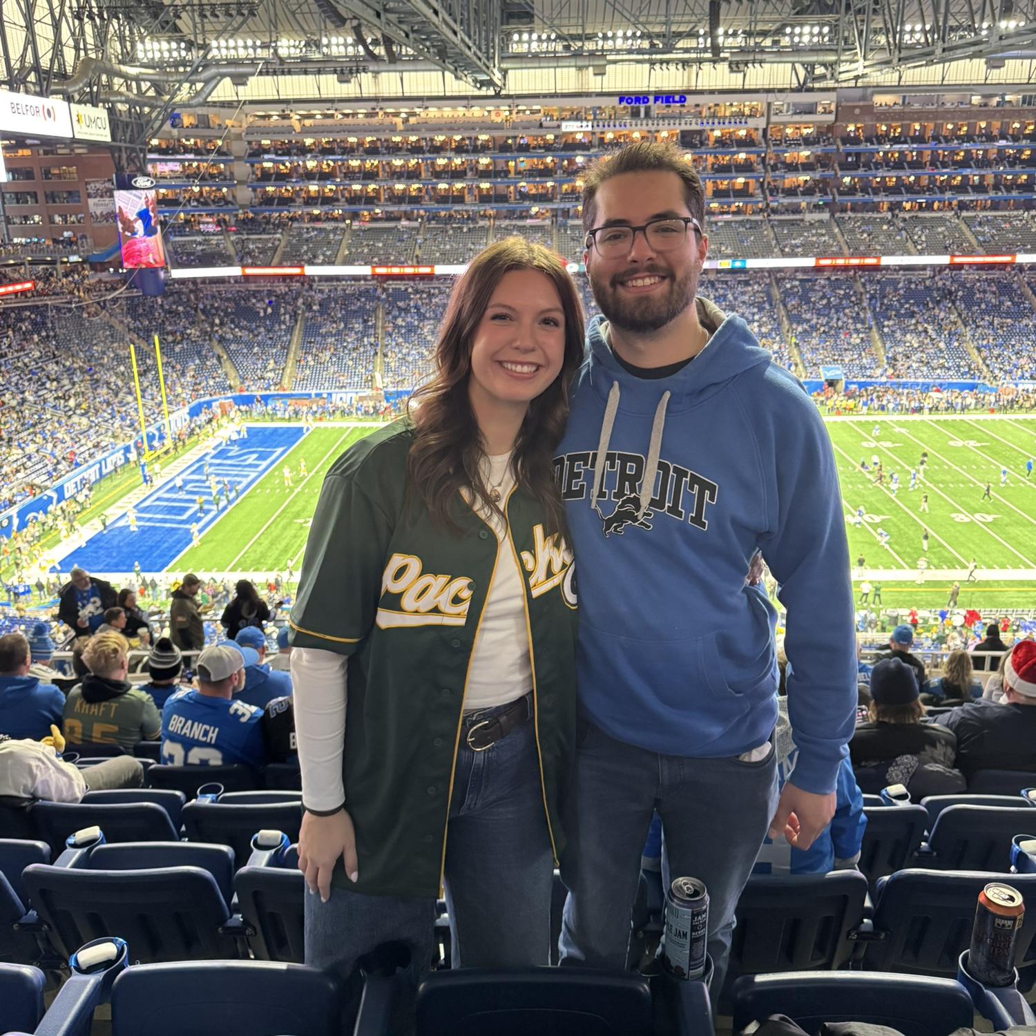NFL game #3 at Ford Field (Packers win!!!)