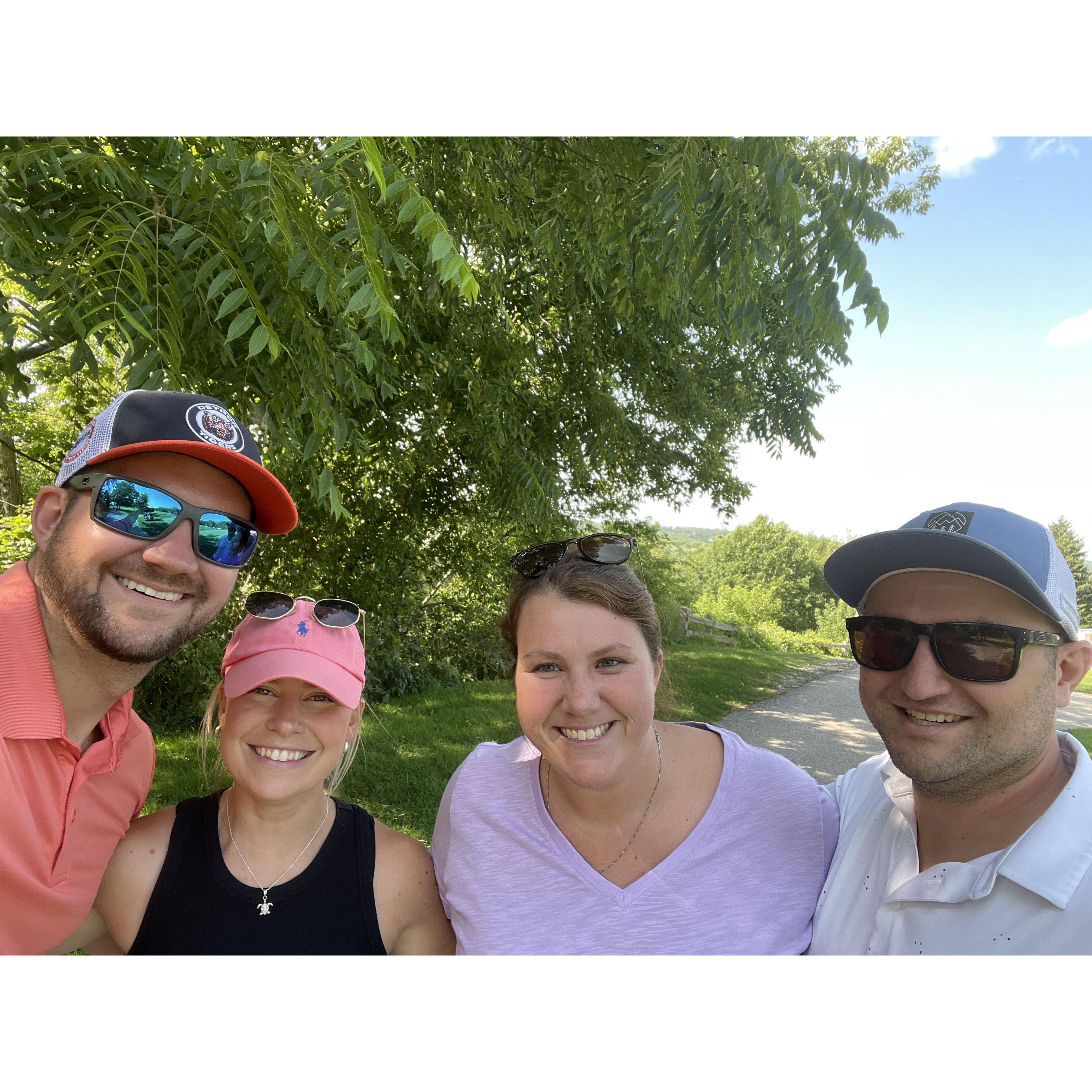 I remember our first golf outing, where I simply enjoyed supervising
