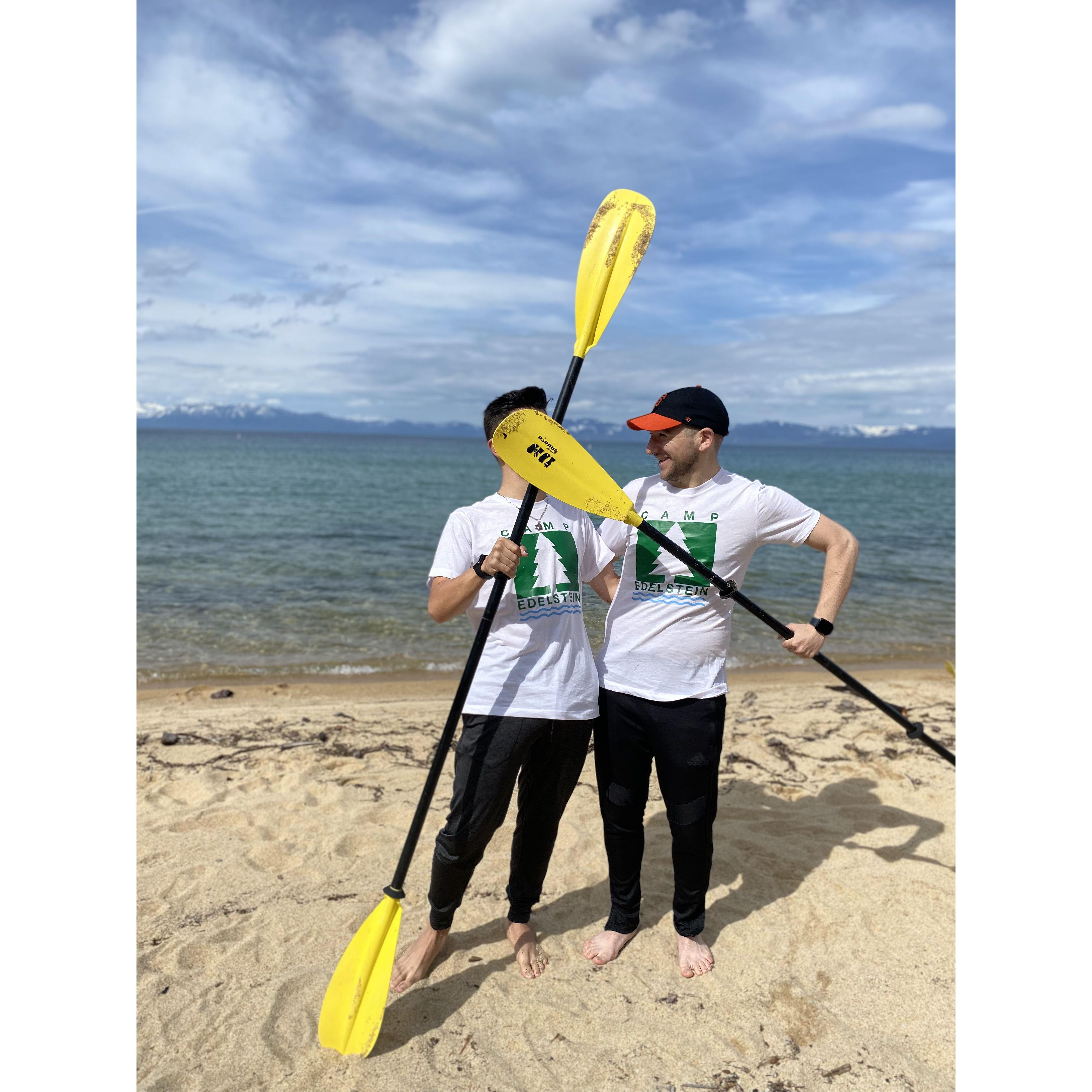 Kayaking in Lake Tahoe, June 2022