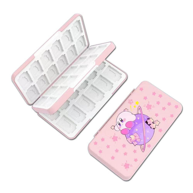 PERFECTSIGHT 48 Switch Game Card Case for Nintendo Switch OLED Switch Lite Cute 48 Game Holder Cartridge Case for Game Cards and SD Cards, Kawaii Portable Compact Storage Box, KB