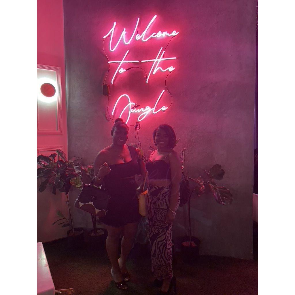 Destini and Michaela out on the town!