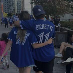 justin's mom snapped this photo after a memorable jay's game with the impey family