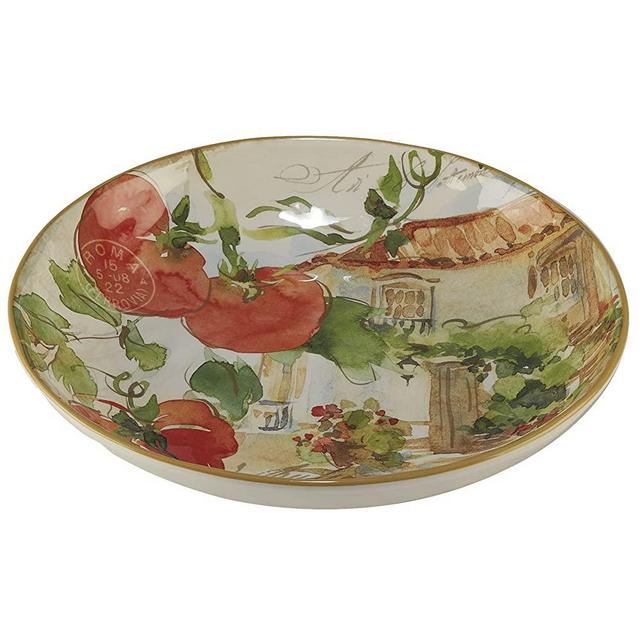 Certified International Corp Piazzette Serving/Pasta Bowl 13" x 3", Multicolor