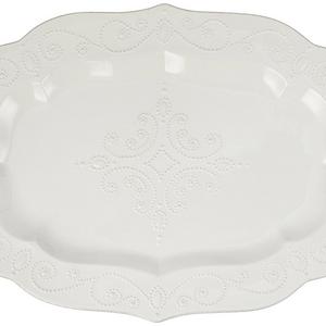 Lenox French Perle Large Serving Platter, White