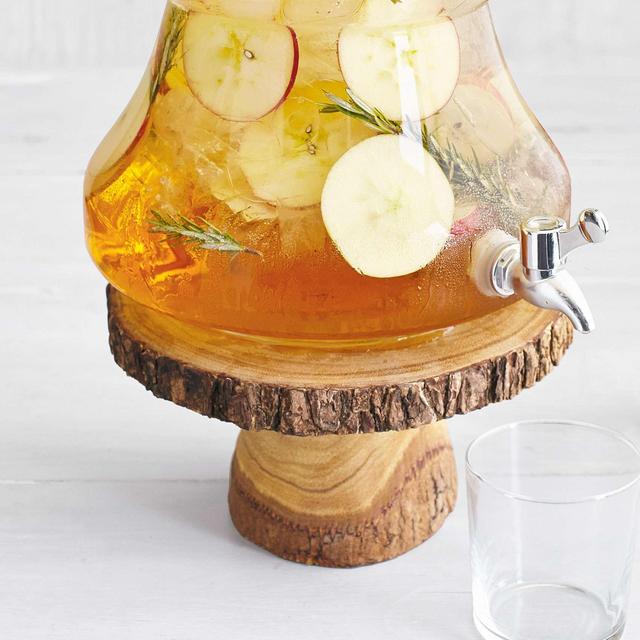 Wood Slice Beverage Stand