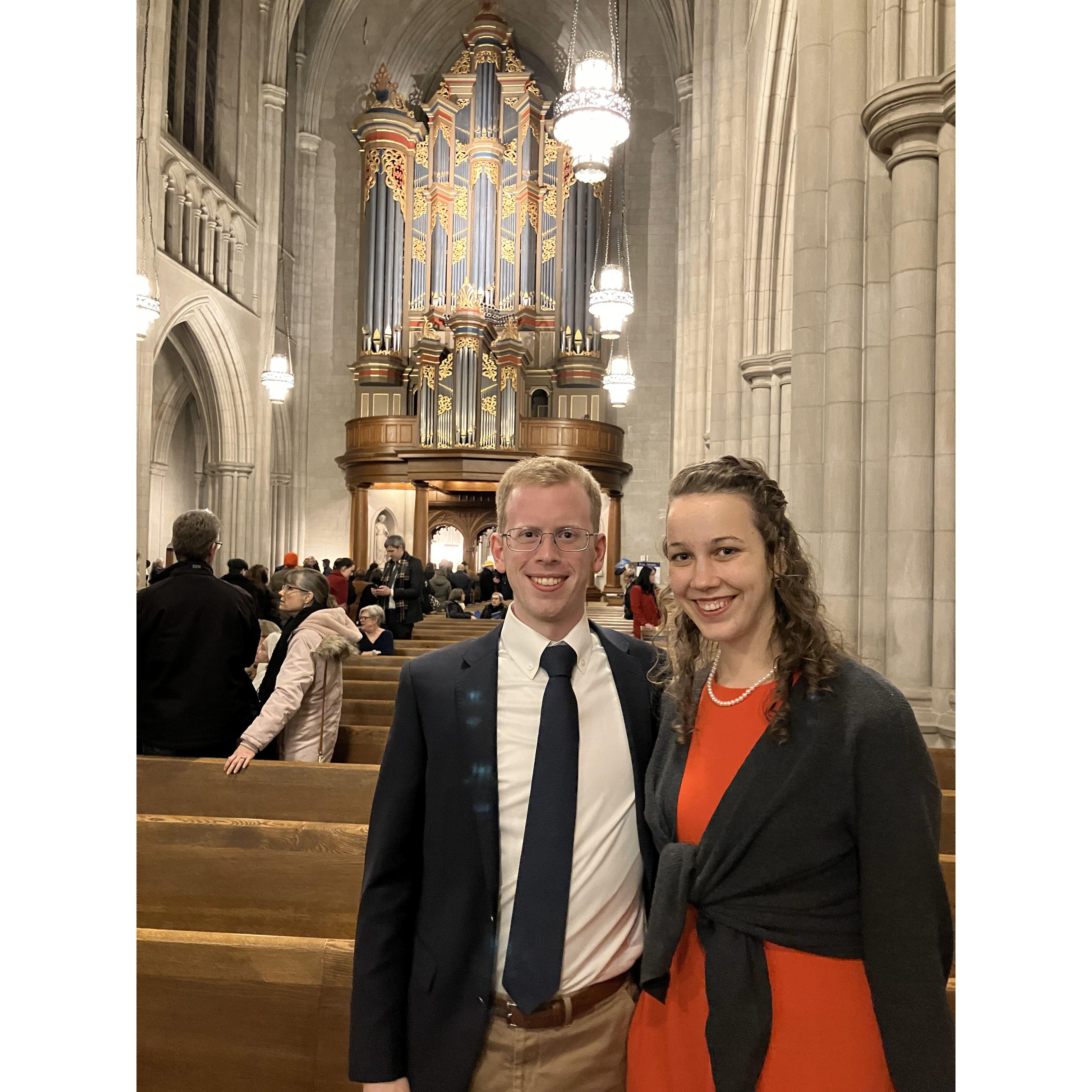 Listening to The Messiah in Duke Chapel