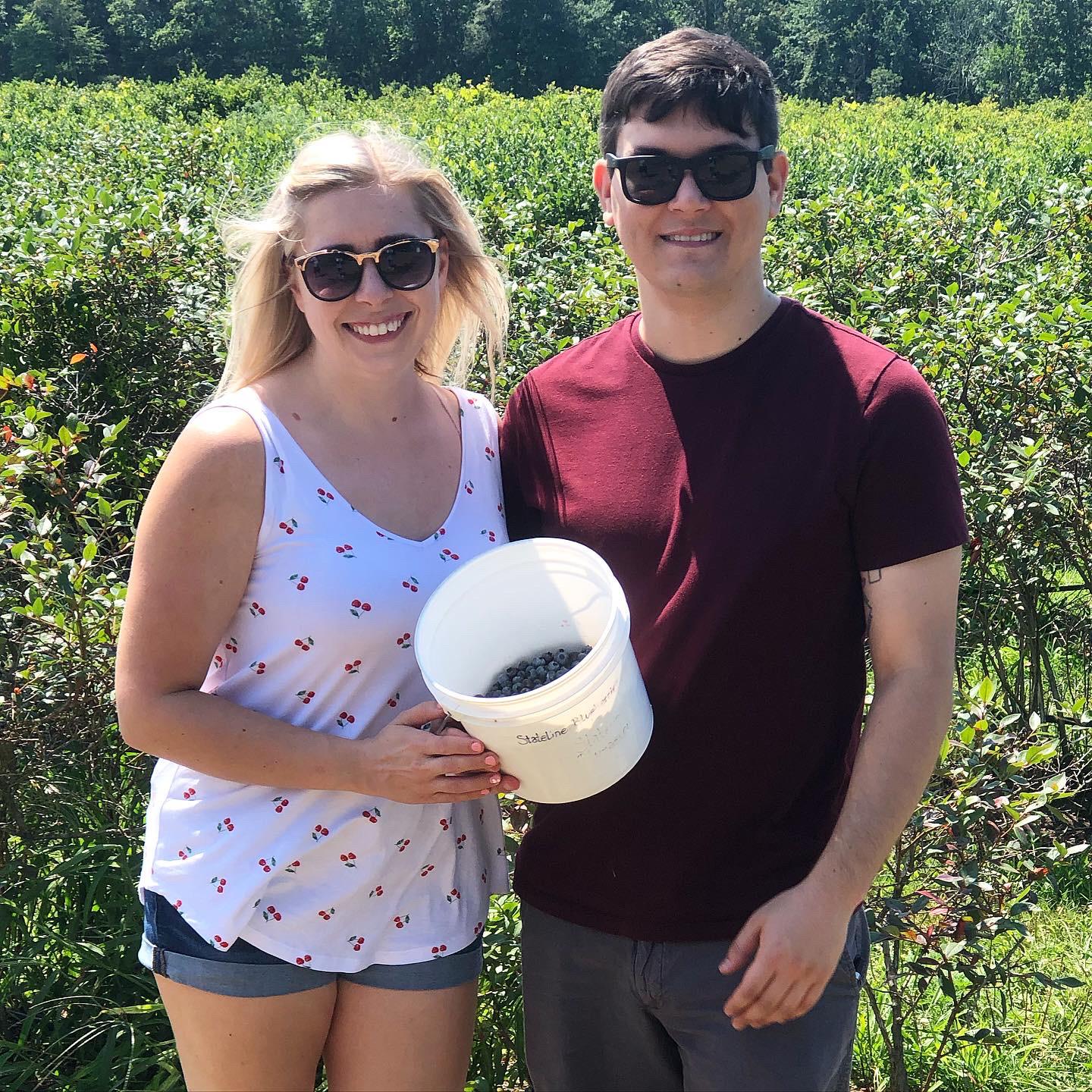 Blueberry Picking, Stateline Blueberries, Michigan City, IN 2021