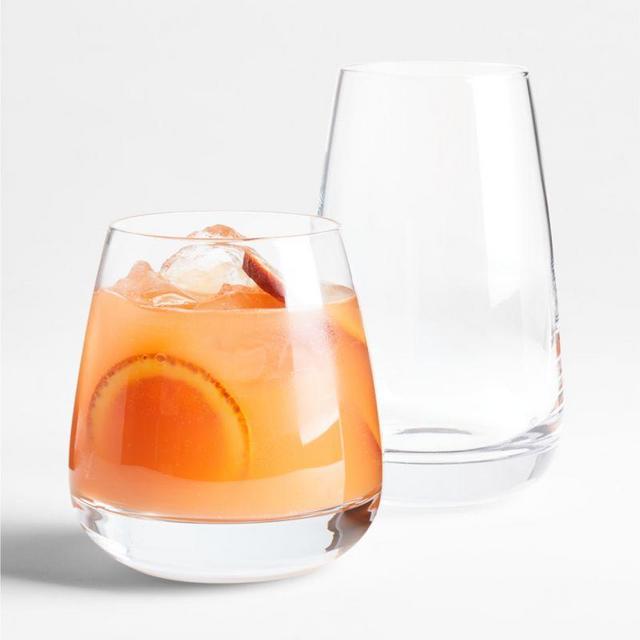 Bowery Double Old-Fashioned and Highball Glasses