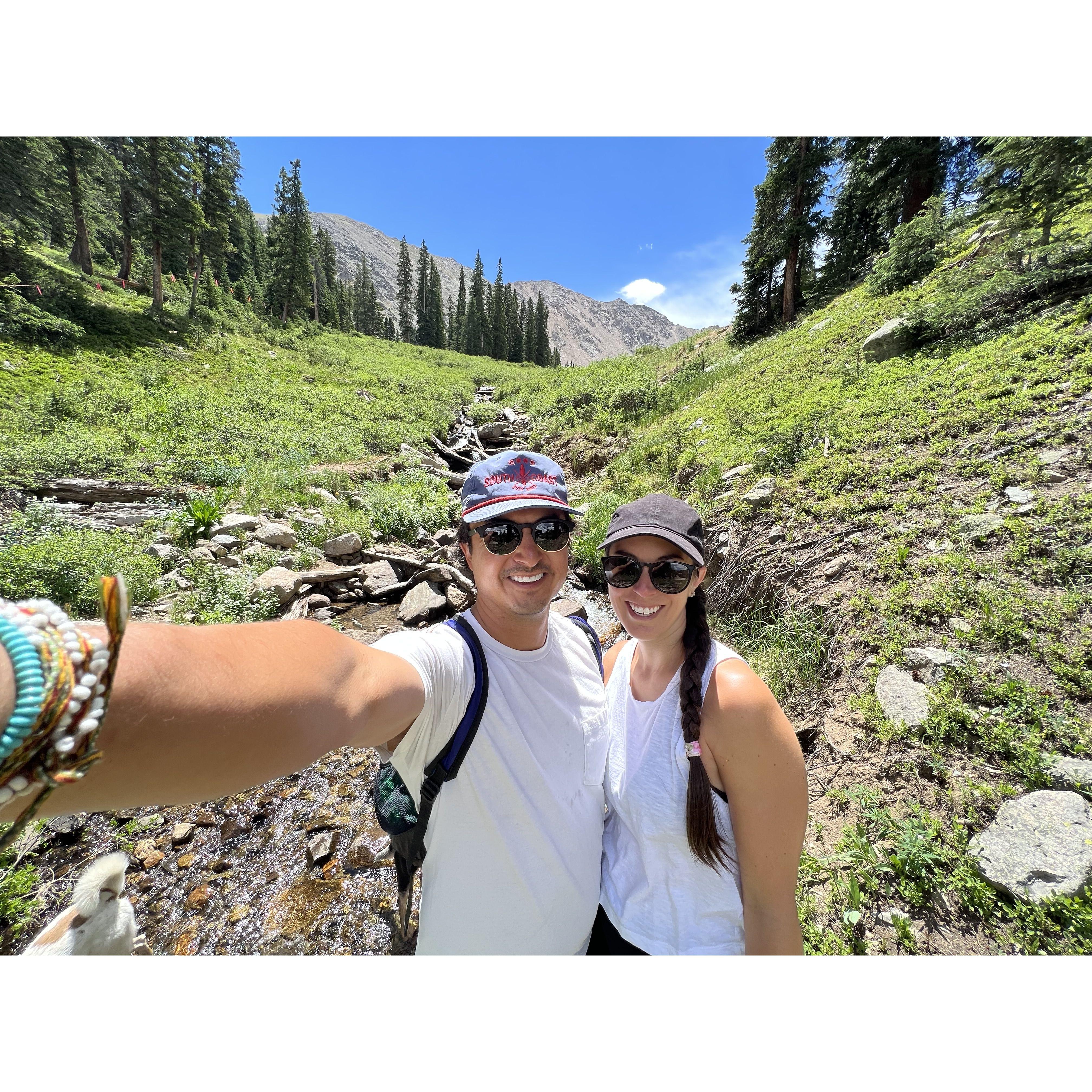 Hiking at Arapahoe Basin, Colorado