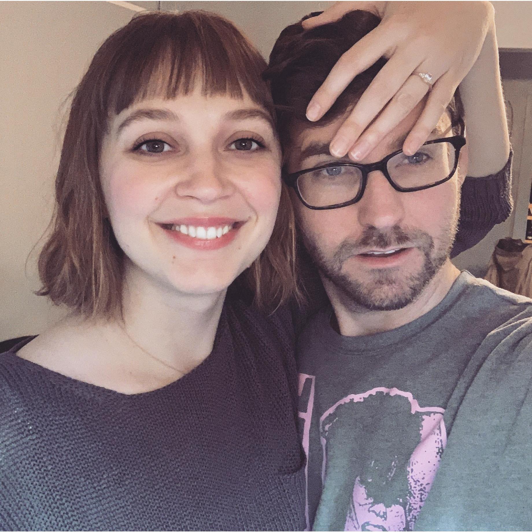 The morning we got engaged!