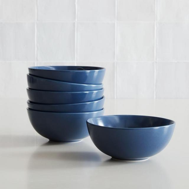 Dinnerware Stoneware, Cereal Bowl, Stoneware, Denim, Set of 6
