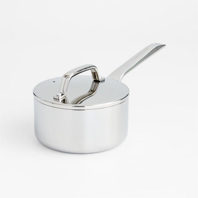 Crate & Barrel EvenCook Core™ 1.6 Qt. Stainless Steel Saucepan