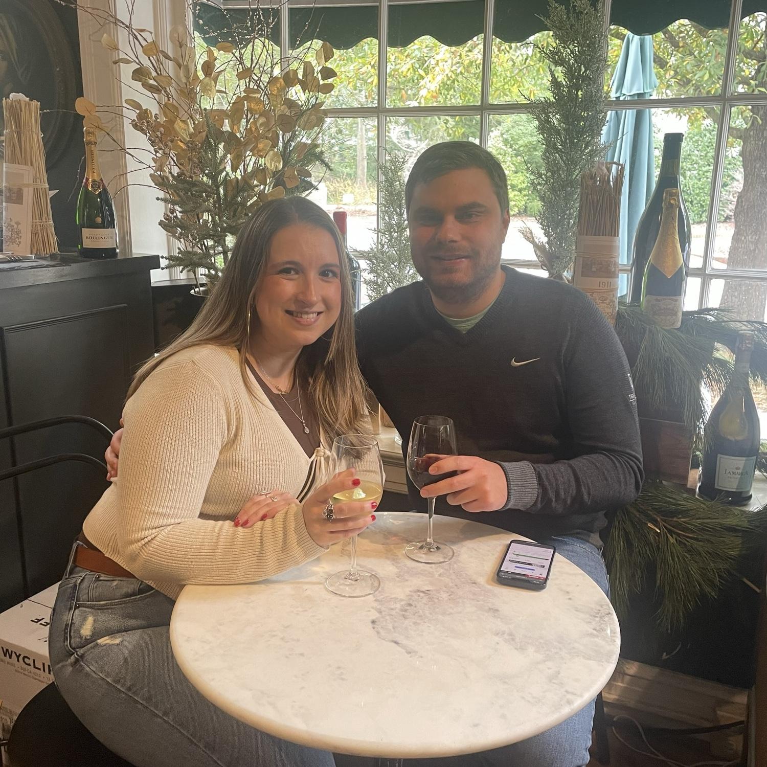 Our first anniversary. We celebrated in Pinehurst.