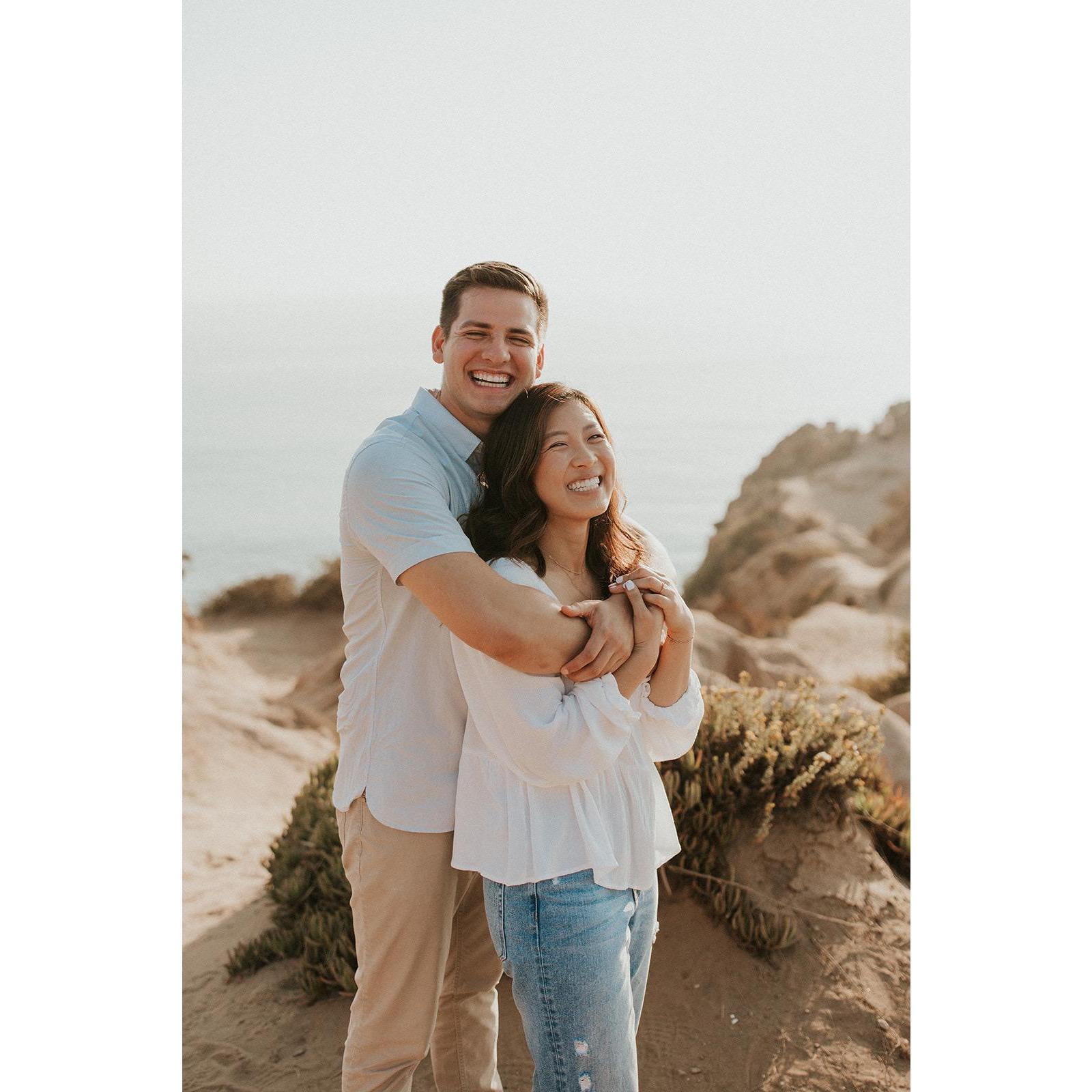 Our engagement photos--- back at the place we got engaged.